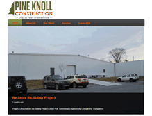Tablet Screenshot of pineknollconstruction.com